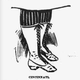 Drawing of lady's legs in bikewear